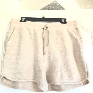 Faherty Whitewater NWT Women's Drawstring Knit Shorts - Light Beige